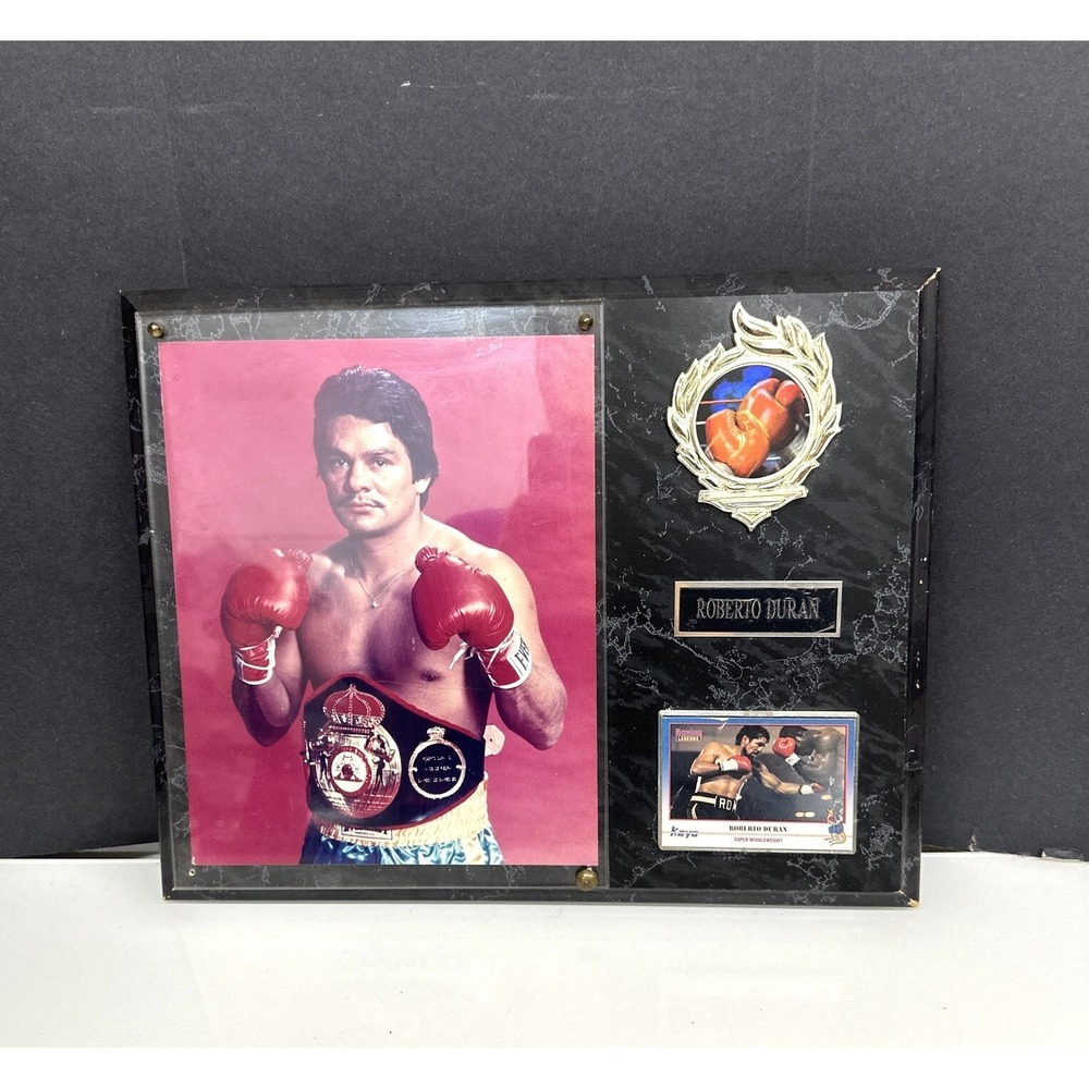 Roberto Duran Hands Of Stone with Framed Display PRINT Inc with card